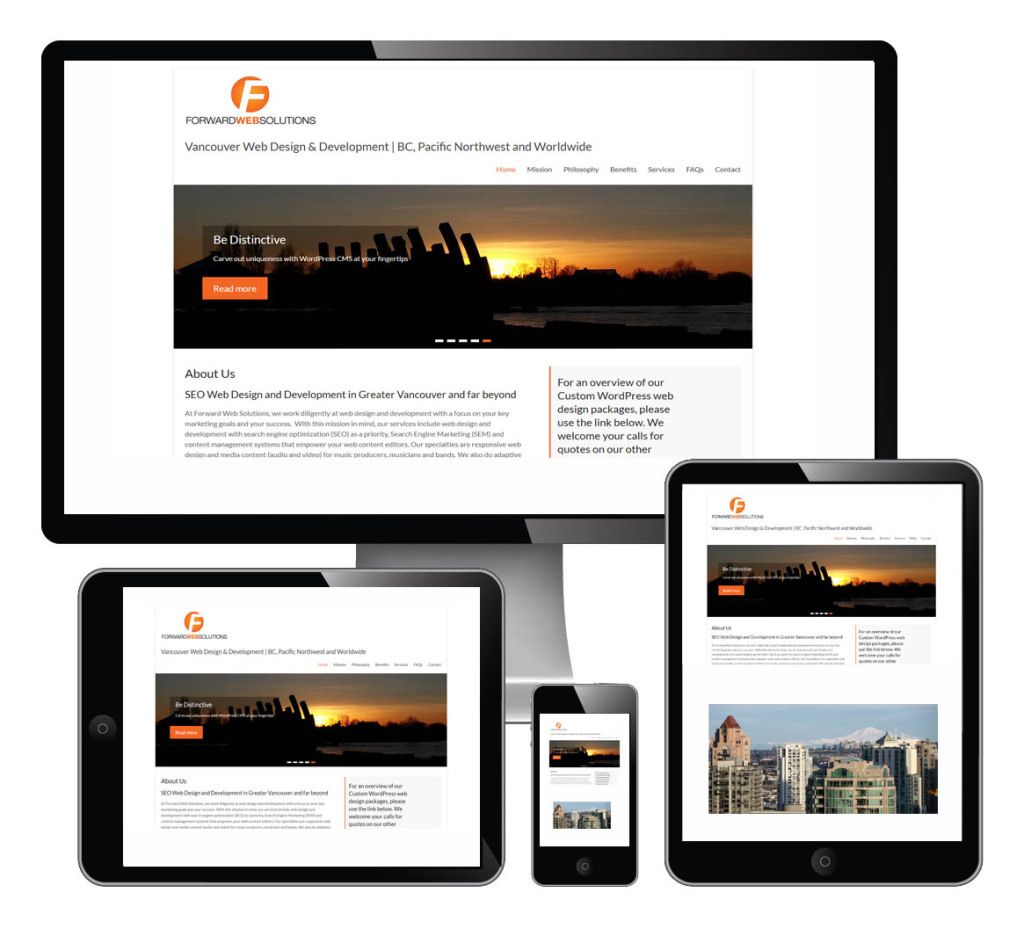 Forward Web Solutions SEO Web Design and Development, Vancouver BC | mobile responsive CMS web design